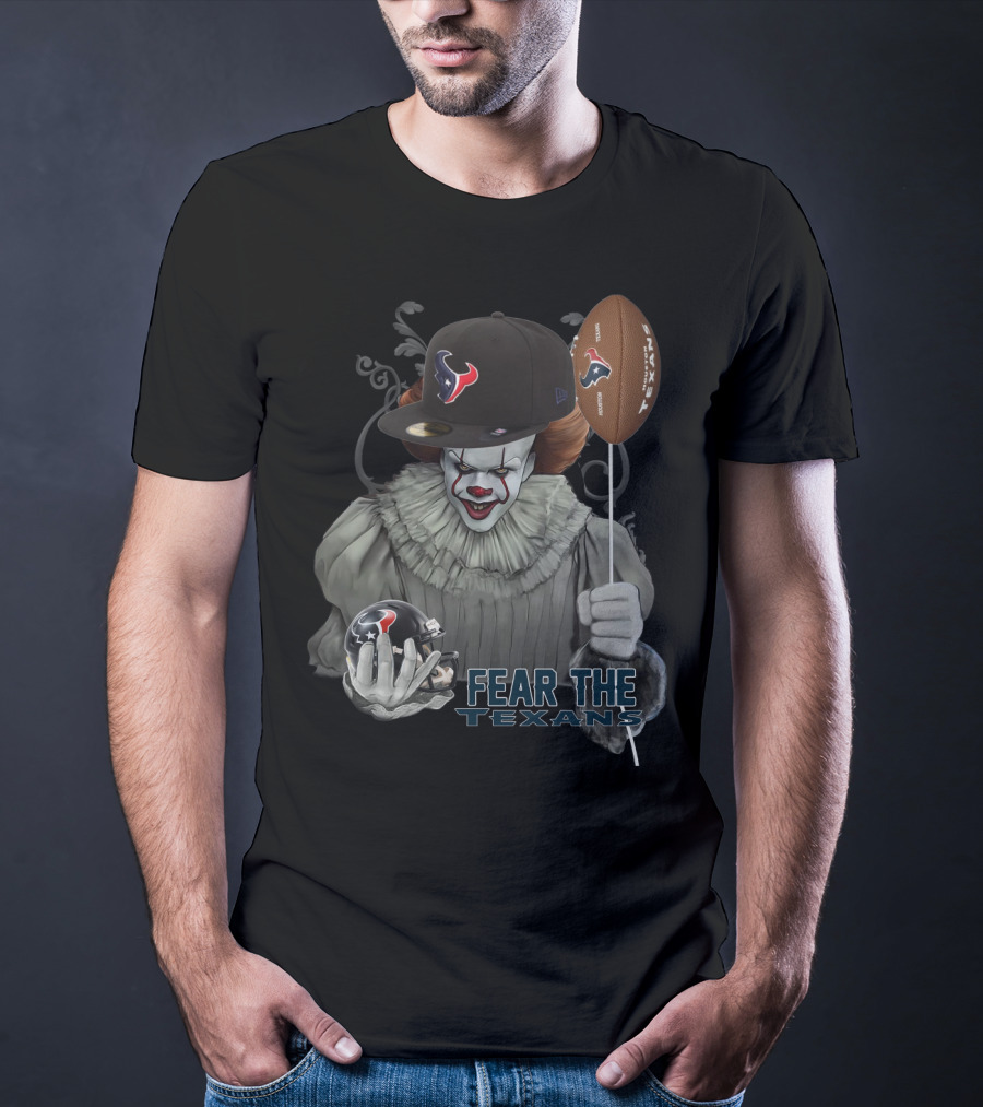 Pennywise Fear The Texans Nfl Football Houston Texans Balloon T-Shirt