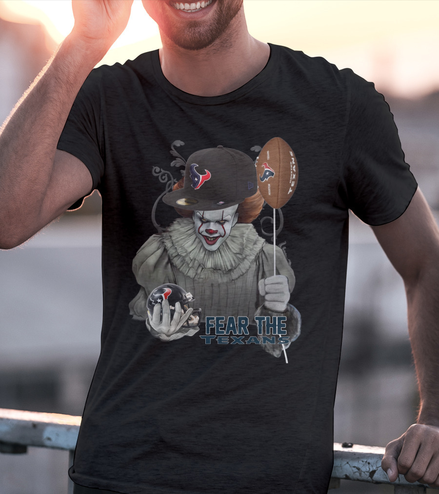 Pennywise Fear The Texans Nfl Football Houston Texans Balloon T-Shirt