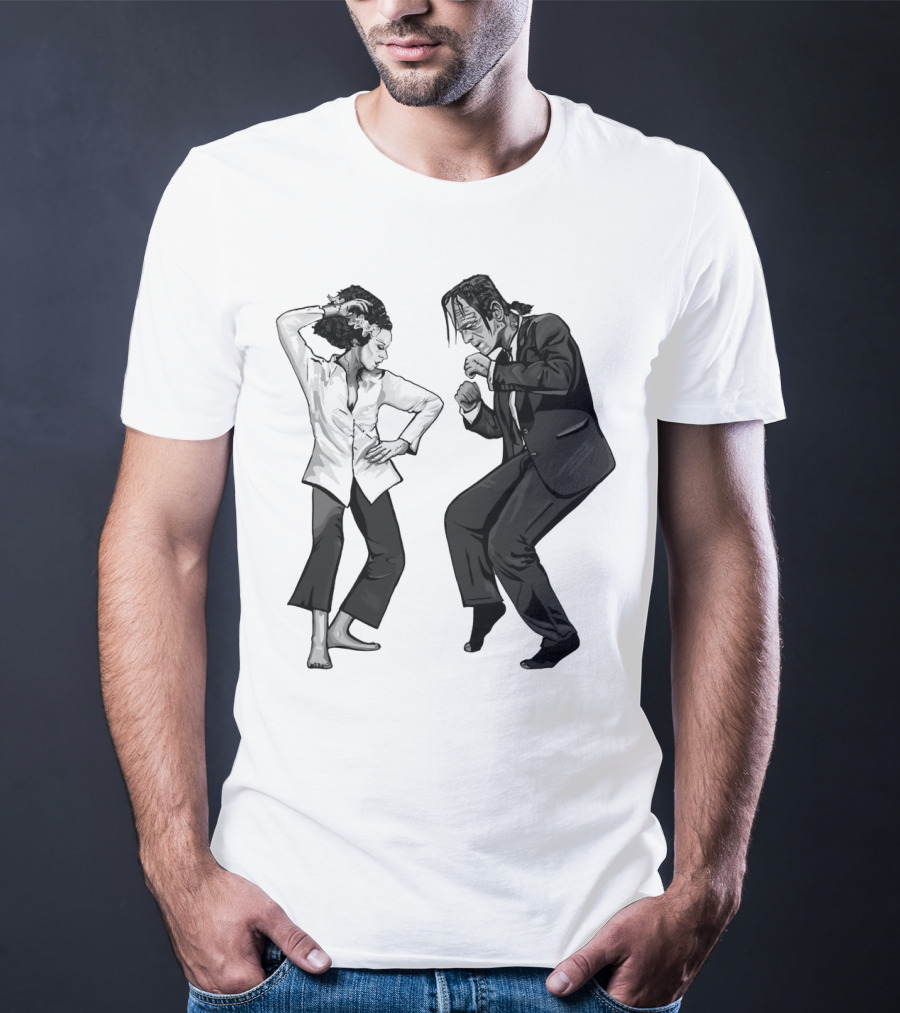 Pulp Fiction Frankenstein Dance Scene Mashup T-Shirt