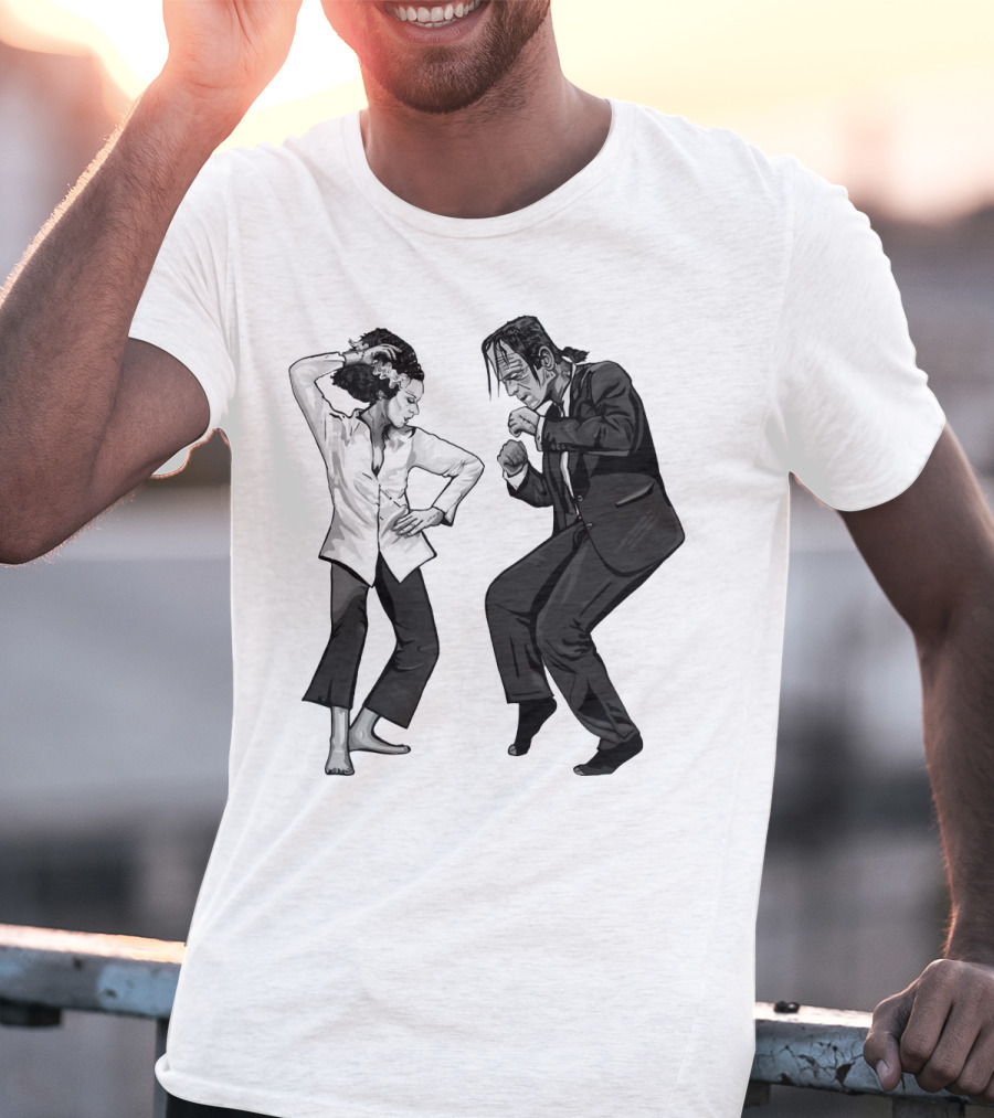 Pulp Fiction Frankenstein Dance Scene Mashup T-Shirt