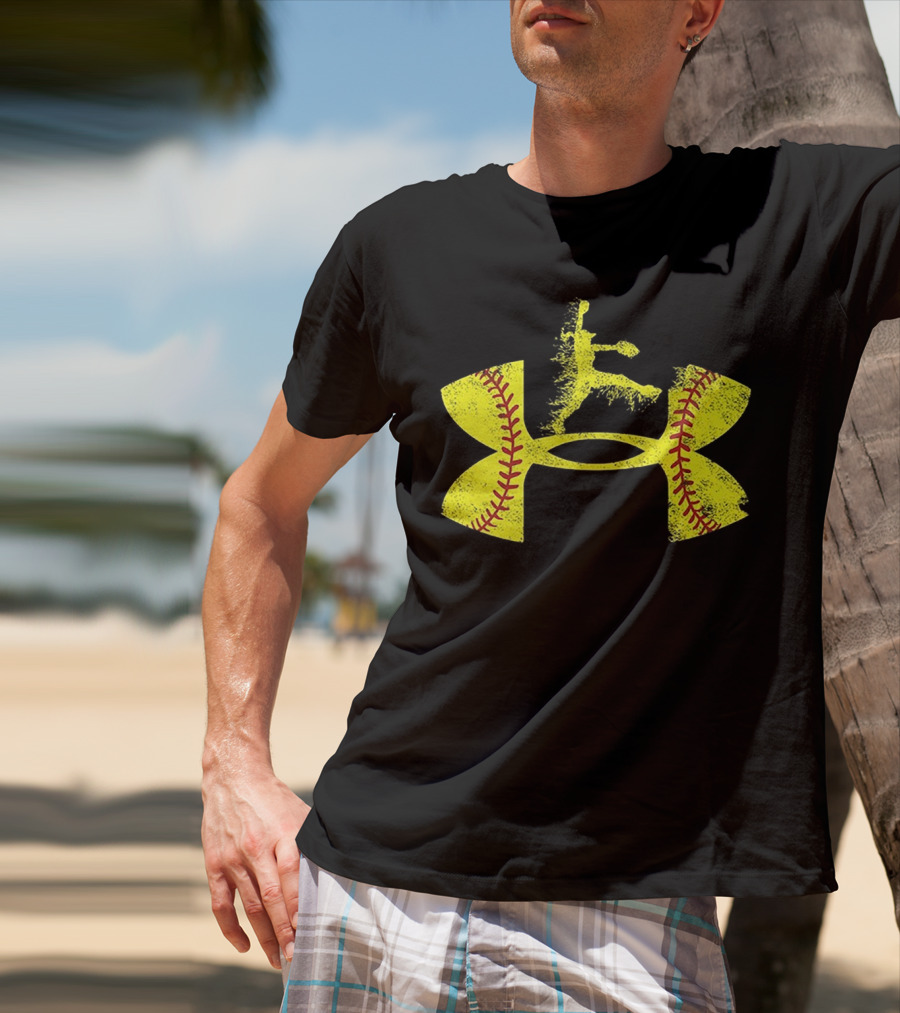 Under Armour Softball Player Jumping T-Shirt