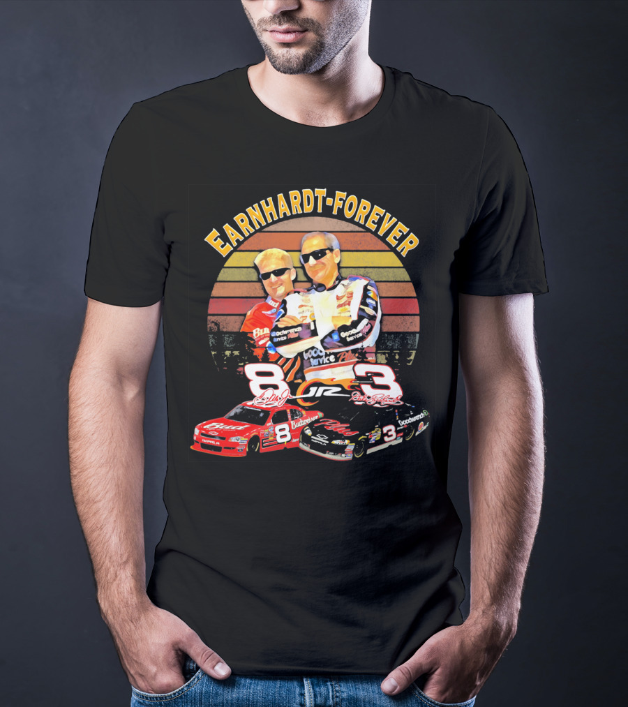 Earnhardt Forever No. 8 And 3 NASCAR Racing Legends T-Shirt