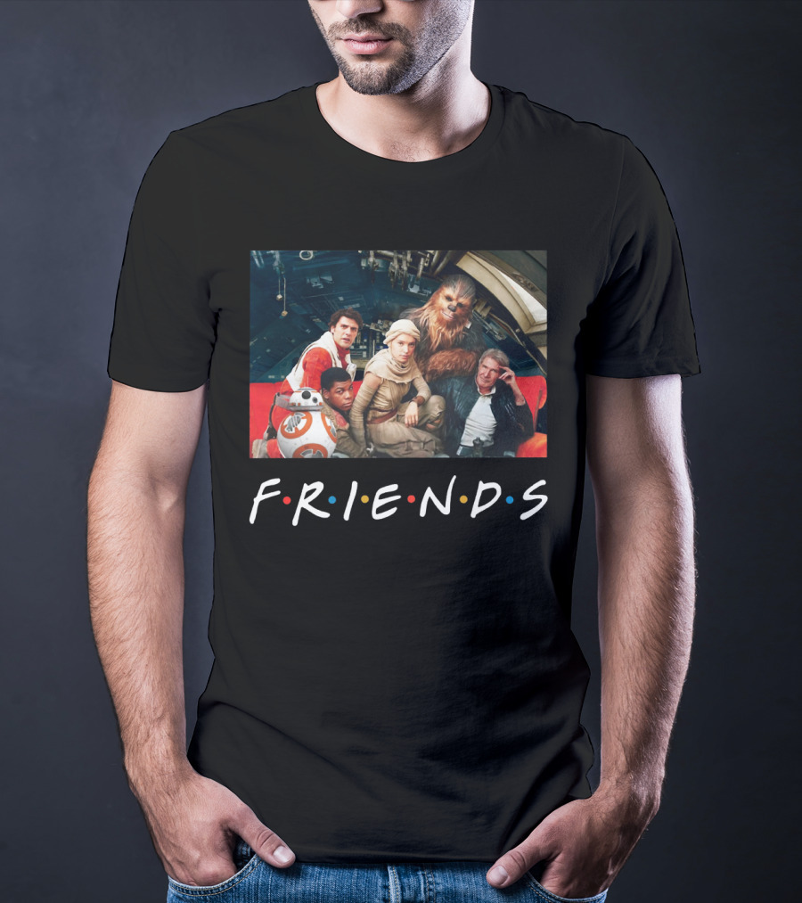 Star Wars Cast In Friends T-Shirt