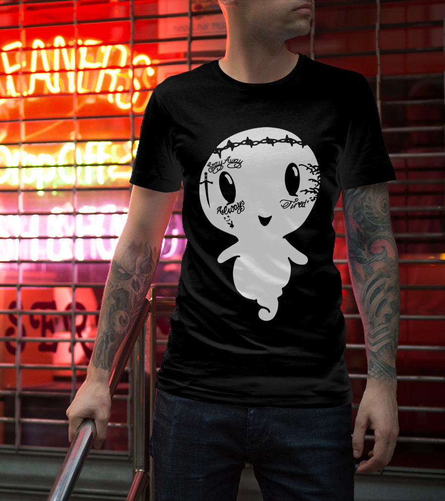 Stay Away Always Tired Ghost Post Malone Tattoo T-Shirt