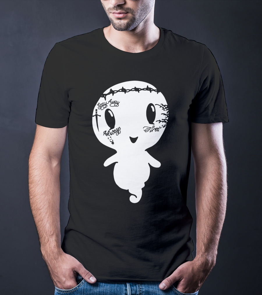 Stay Away Always Tired Ghost Post Malone Tattoo T-Shirt
