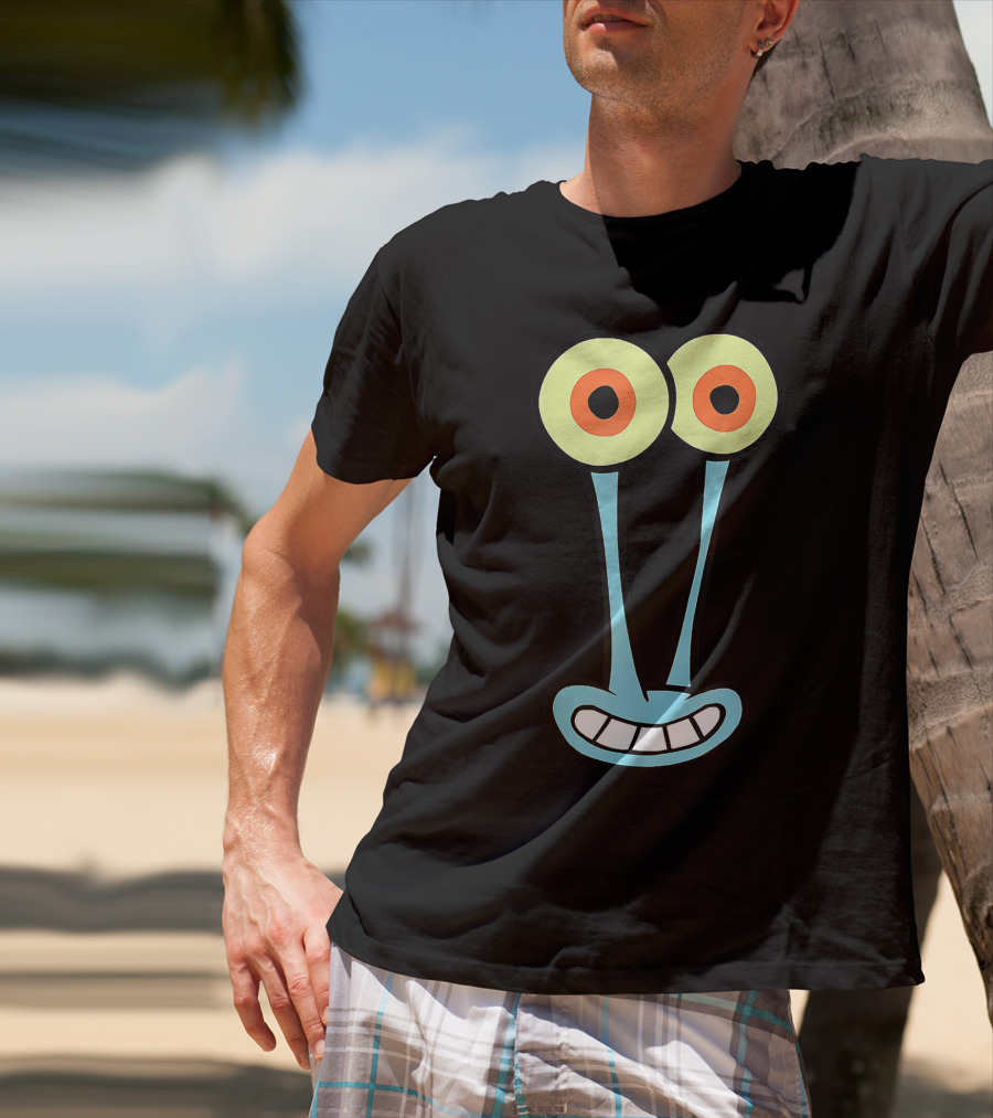 Gary Halloween Snail Cartoon Face Funny Group Costume T-Shirt