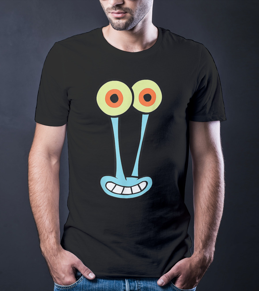 Gary Halloween Snail Cartoon Face Funny Group Costume T-Shirt