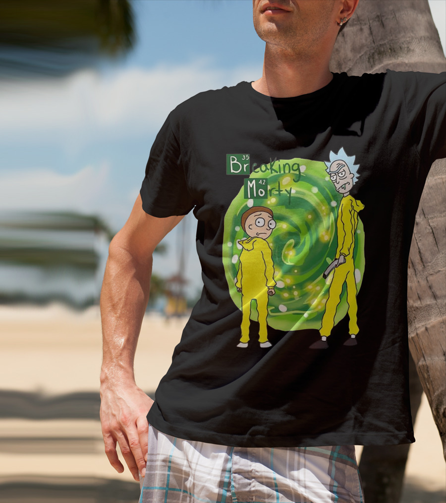 Breaking Morty Rick And Morty Meets Breaking Bad Fusion T-Shirt