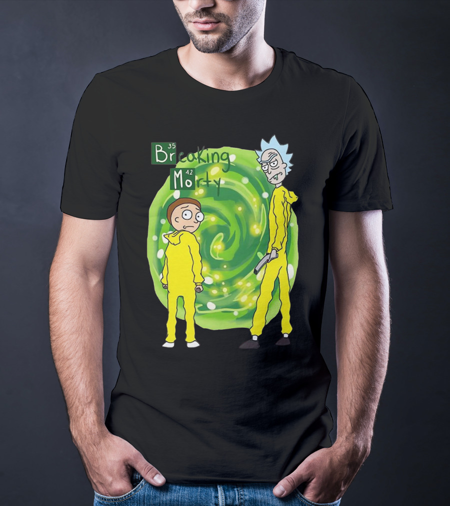 Breaking Morty Rick And Morty Meets Breaking Bad Fusion T-Shirt