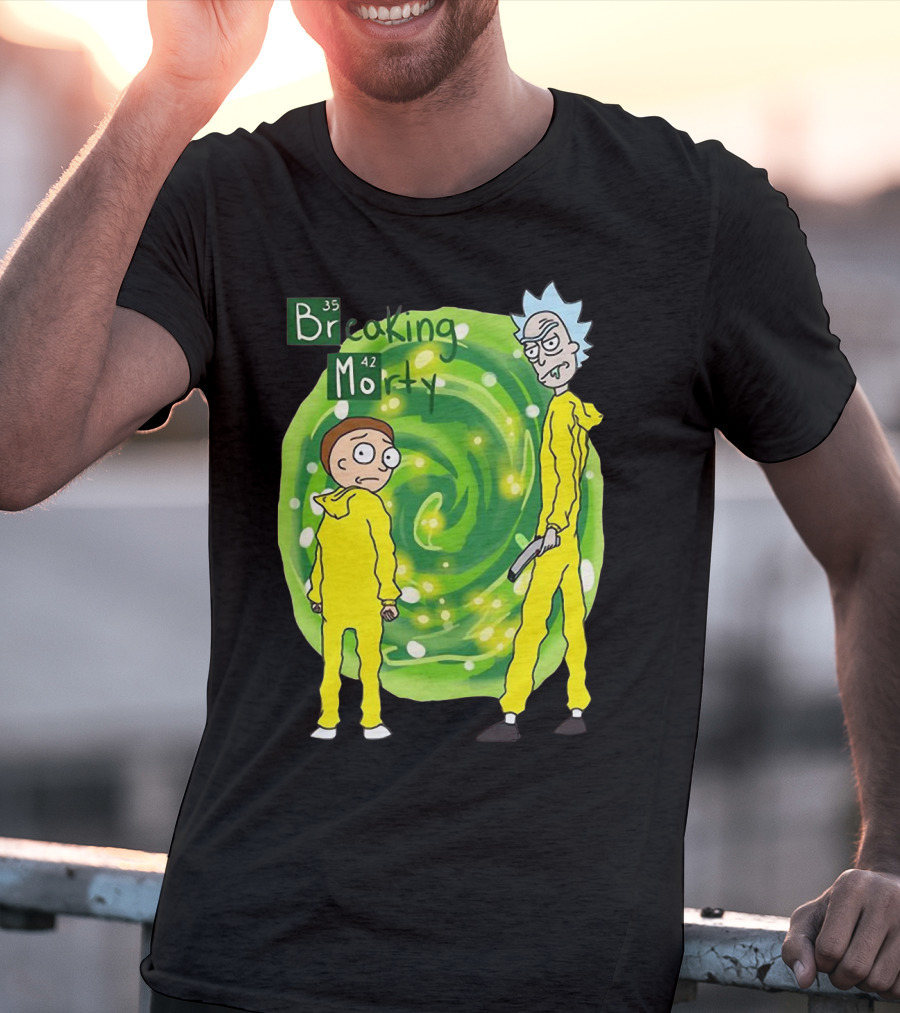 Breaking Morty Rick And Morty Meets Breaking Bad Fusion T-Shirt