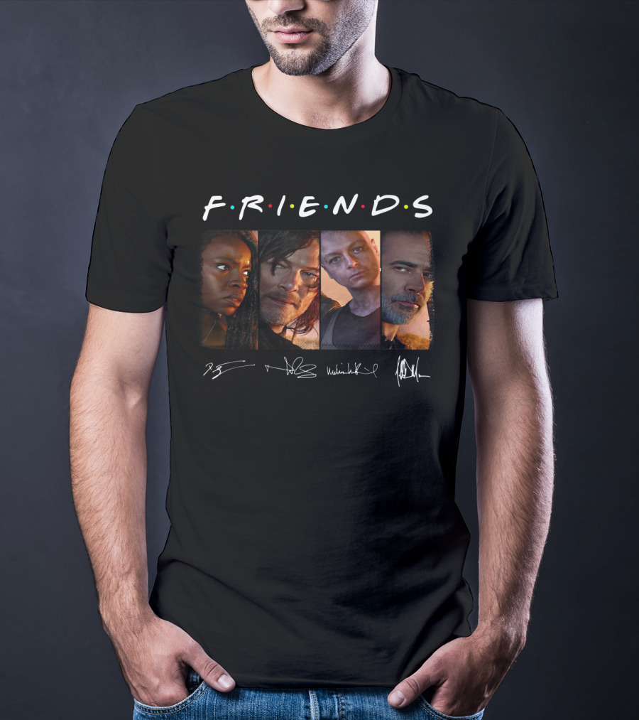 Friends The Walking Dead Characters T-Shirt