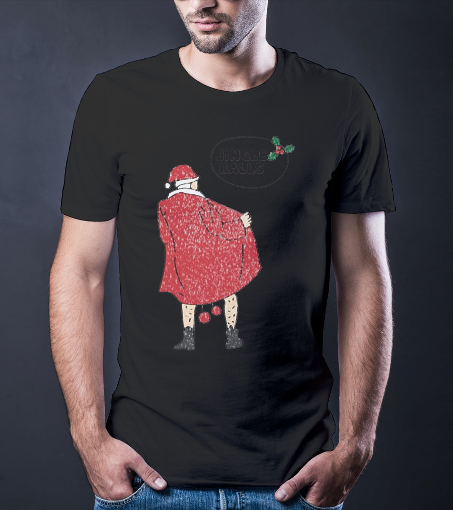 Jingle Balls Naughty Santa Claus Xmas Christmas T-Shirt