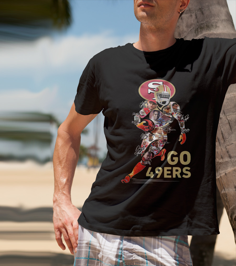 Go San Francisco 49ers Legends And Iconic Autographs T-Shirt