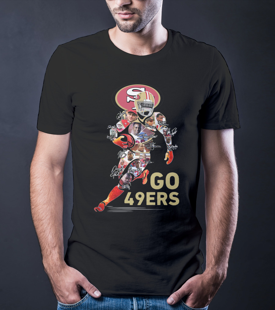 Go San Francisco 49ers Legends And Iconic Autographs T-Shirt
