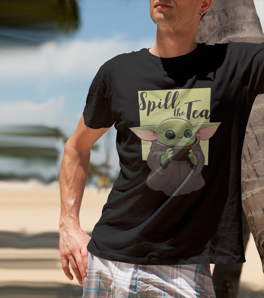 Spill The Tea Baby Yoda T-Shirt