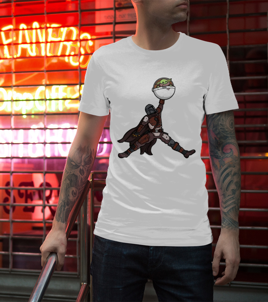 Boba Fett Baby Yoda Air Jordan T-Shirt