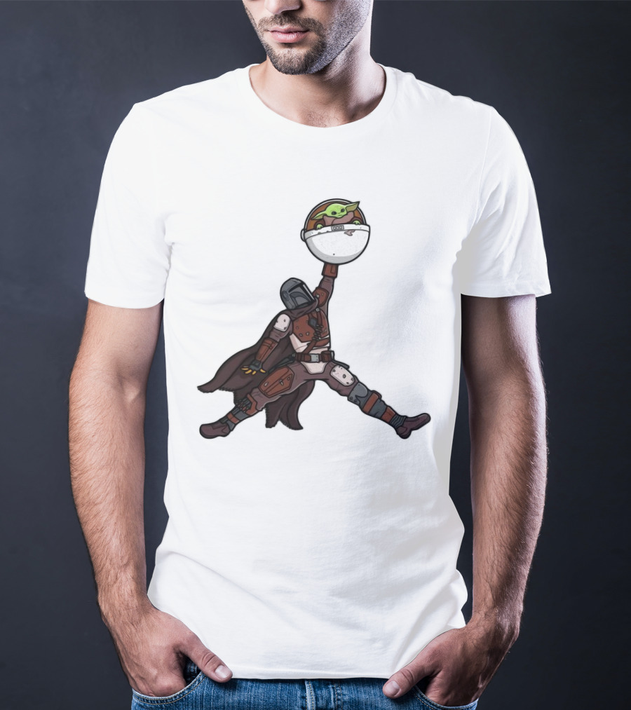 Boba Fett Baby Yoda Air Jordan T-Shirt