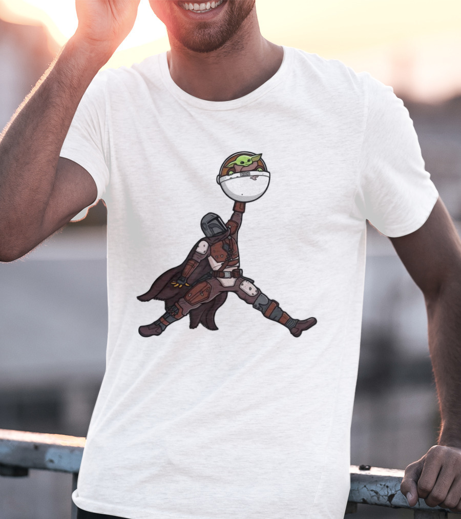 Boba Fett Baby Yoda Air Jordan T-Shirt