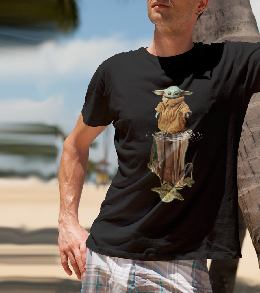 Baby Yoda Reflection Of Master Yoda T-Shirt