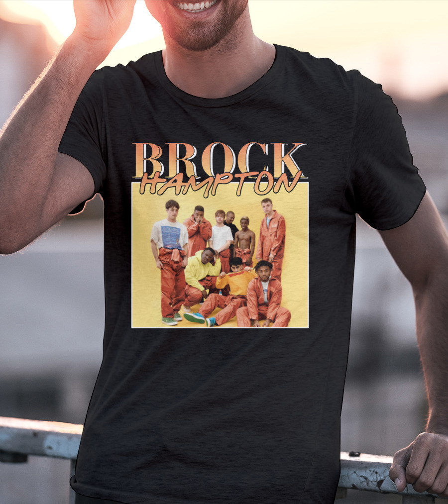 BROCKHAMPTON Band Music Group Portrait Orange Outfits T-Shirt