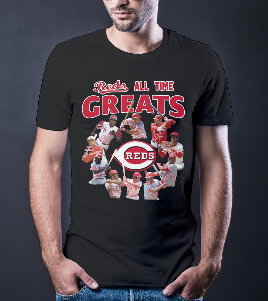Reds All Time Greats Cincinnati Reds Legends T-Shirt