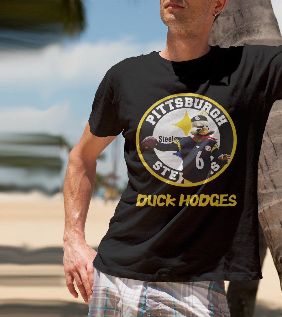 Pittsburgh Steelers Duck Hodges Football T-Shirt