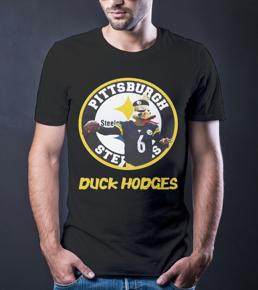 Pittsburgh Steelers Duck Hodges Football T-Shirt