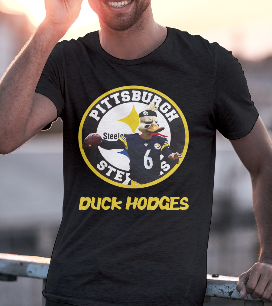 Pittsburgh Steelers Duck Hodges Football T-Shirt