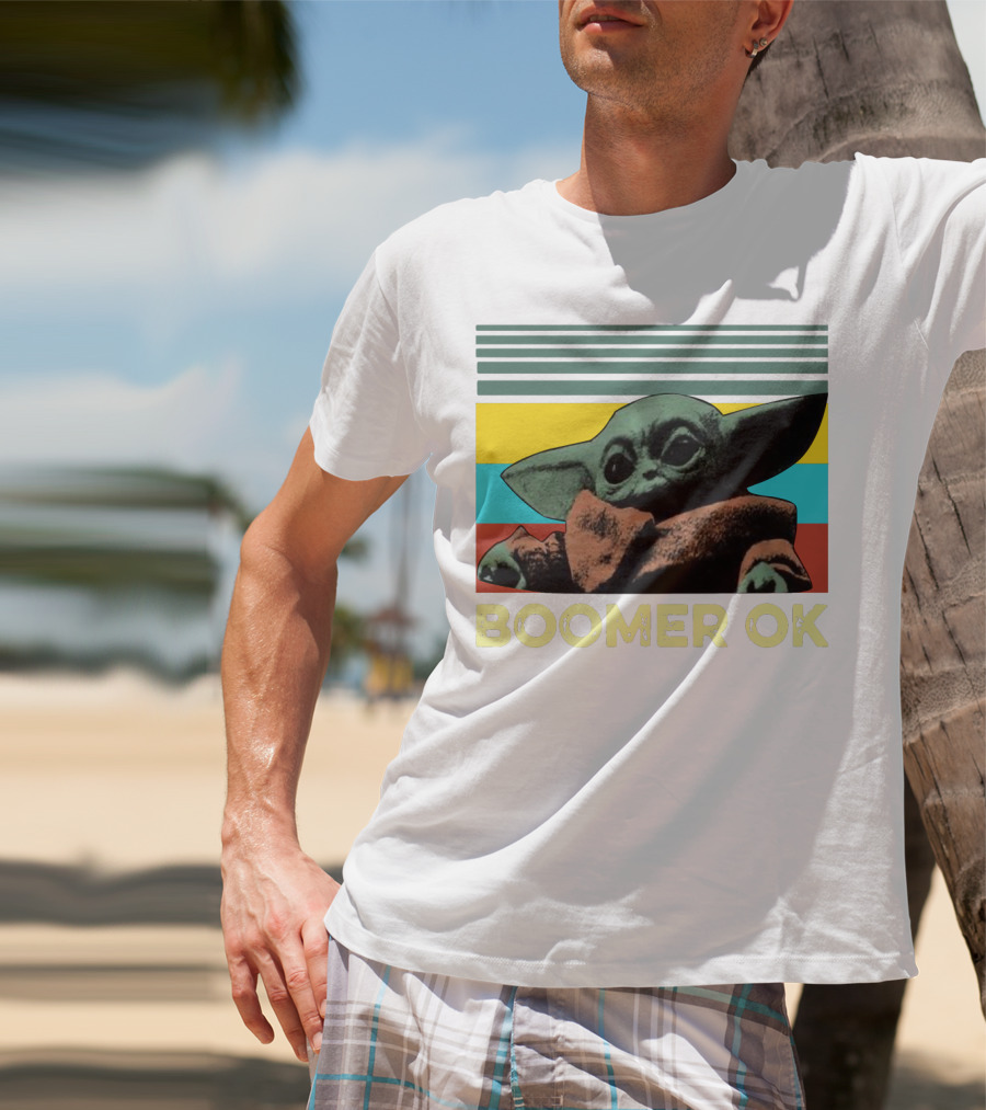 BOOMER OK RETRO BABY YODA T-Shirt