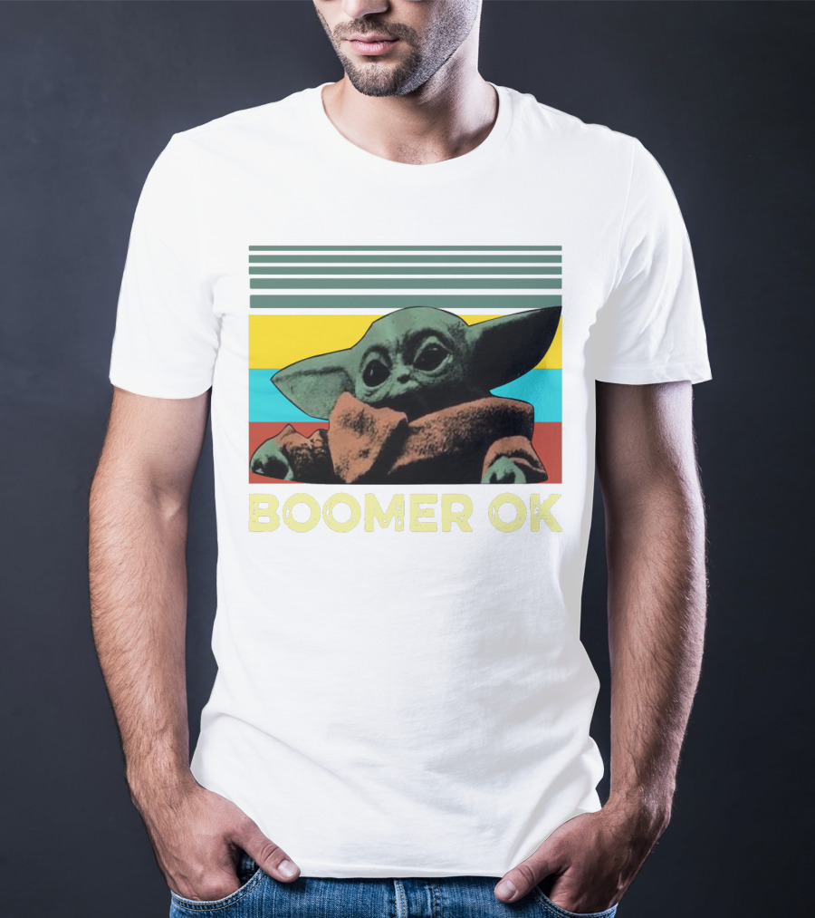 BOOMER OK RETRO BABY YODA T-Shirt