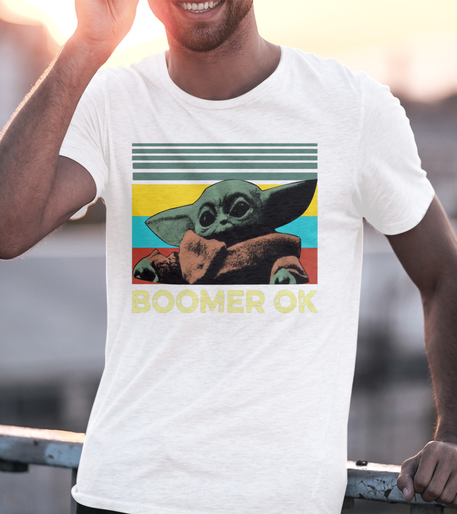 BOOMER OK RETRO BABY YODA T-Shirt