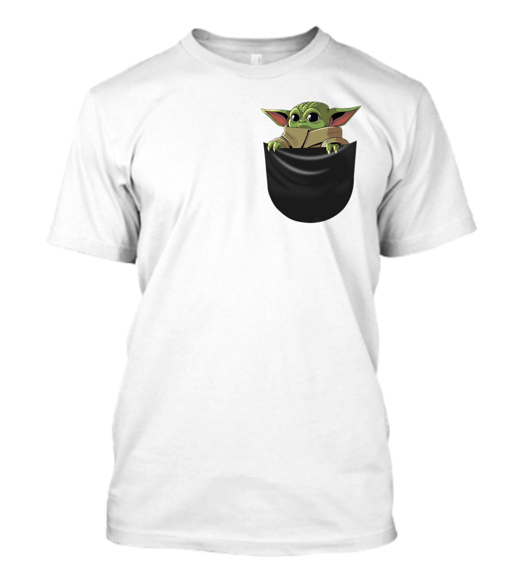 The Mandalorian Grogu Baby Yoda In Pocket Star Wars T-Shirt