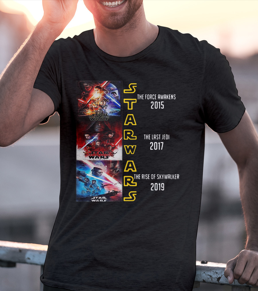 Star Wars The Force Awakens The Last Jedi The Rise Of Skywalker 2015 2017 2019 T-Shirt