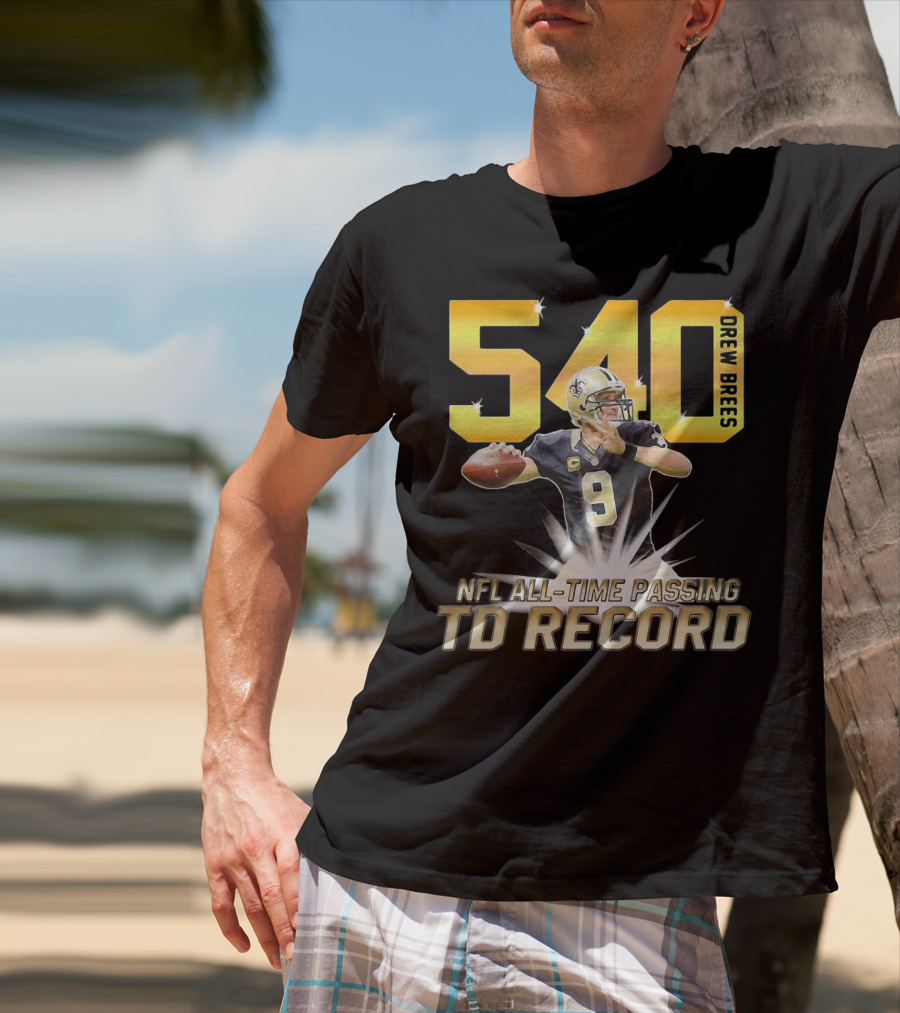 Drew Brees Nfl All-Time Passing Td Record T-Shirt