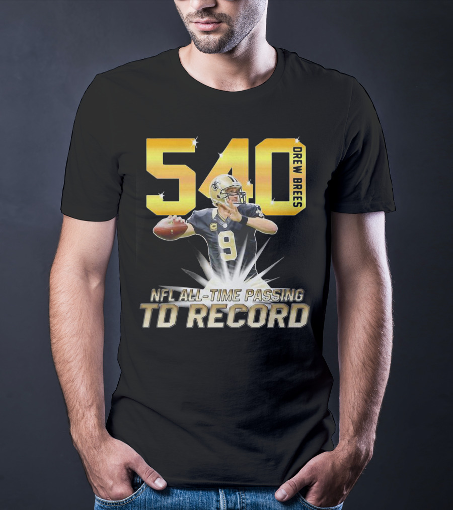 Drew Brees Nfl All-Time Passing Td Record T-Shirt
