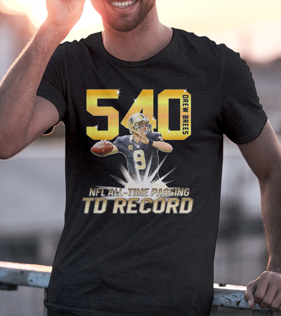 Drew Brees Nfl All-Time Passing Td Record T-Shirt