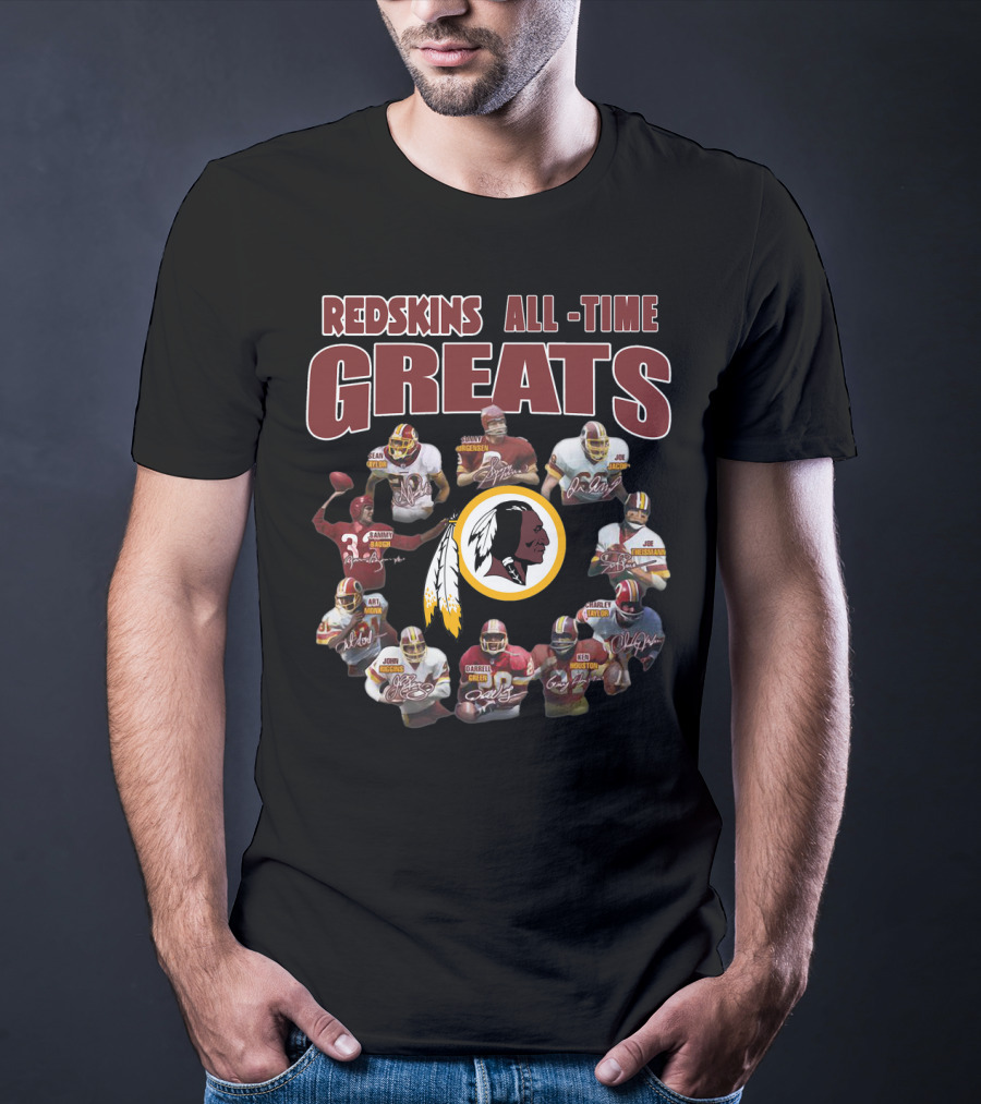 Redskins All-Time Greats Football Legends Circle T-Shirt