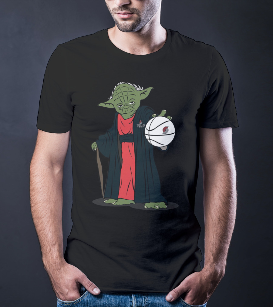 Master Yoda Portland Trail Blazers Basketball Force T-Shirt