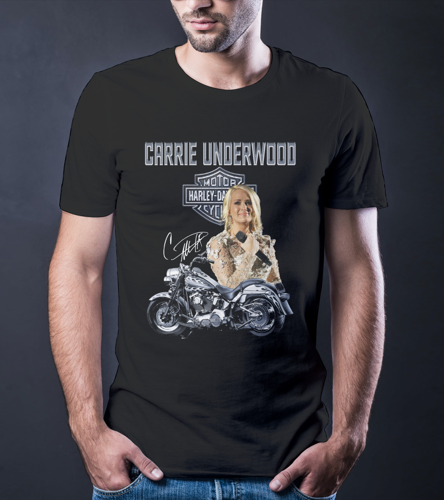 Carrie Underwood Harley Davidson Motorcycle Performance T-Shirt