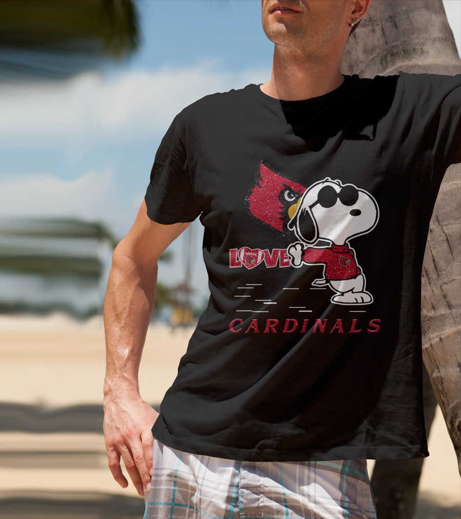 Snoopy Cardinals Love Louisville T-Shirt