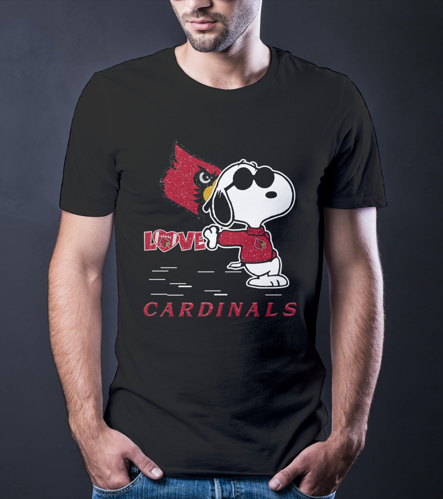 Snoopy Cardinals Love Louisville T-Shirt