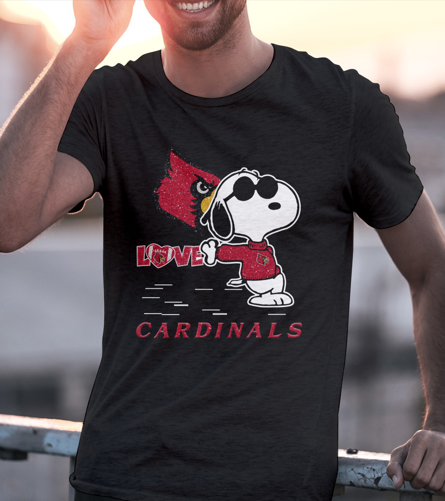 Snoopy Cardinals Love Louisville T-Shirt