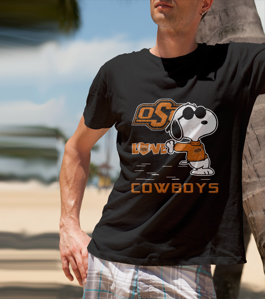Snoopy OSU Love Cowboys T-Shirt