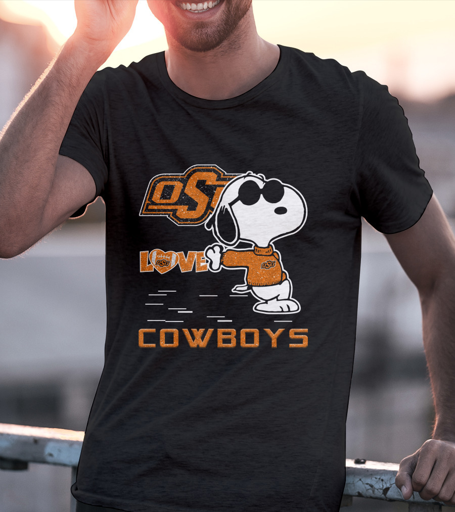 Snoopy OSU Love Cowboys T-Shirt