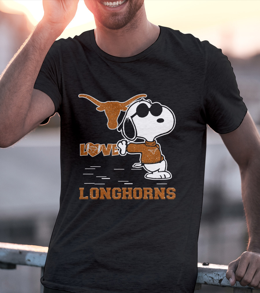 Snoopy Love Longhorns T-Shirt