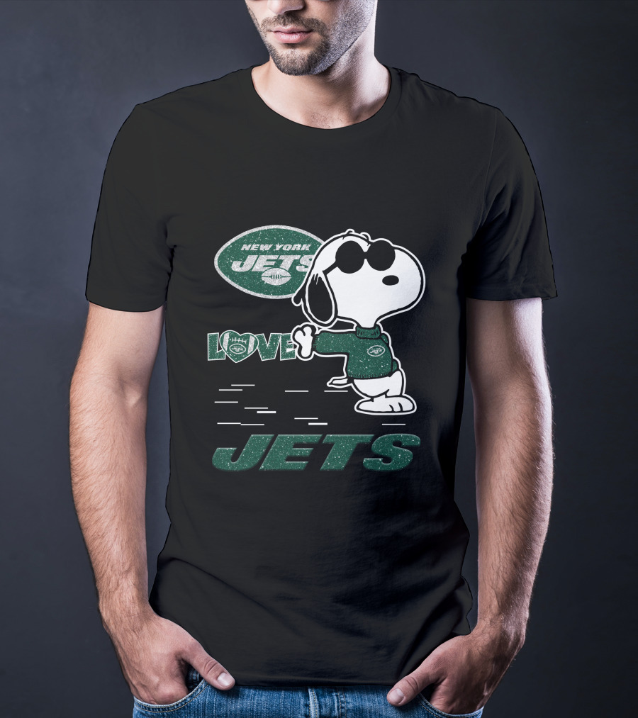 Snoopy New York Jets Love T-Shirt