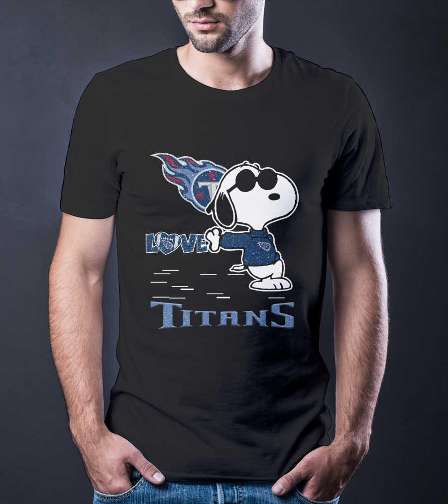 Snoopy Love Tennessee Titans Football Passion T-Shirt
