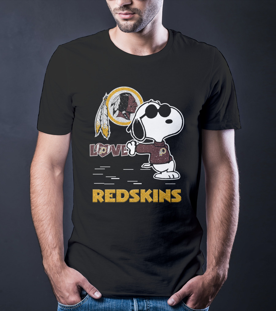 Snoopy Love Washington Redskins Nfl Football Fans 131 T-Shirt