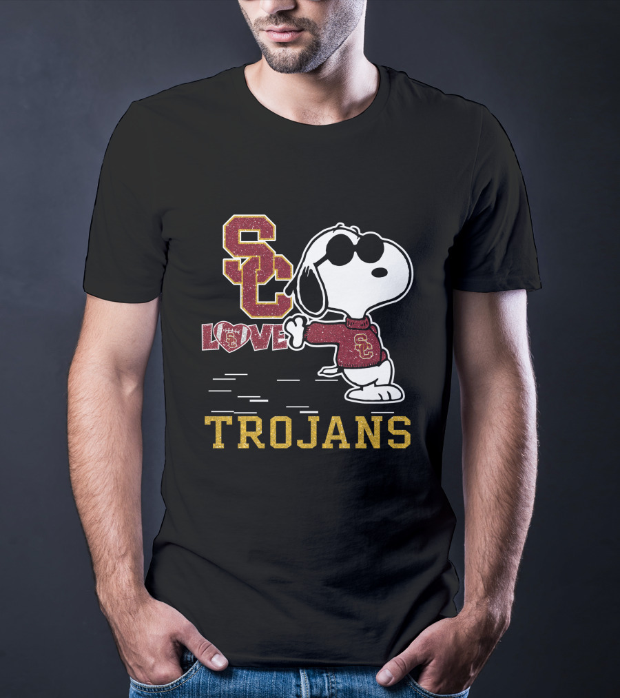Snoopy USC Love Trojans T-Shirt
