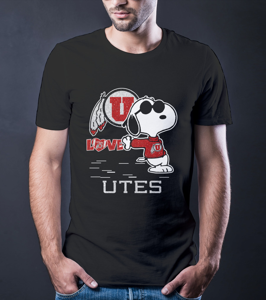 Snoopy U Love Utah Utes T-Shirt